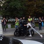 Мотоциклист стал жертвой протестующих на митинге в Москве